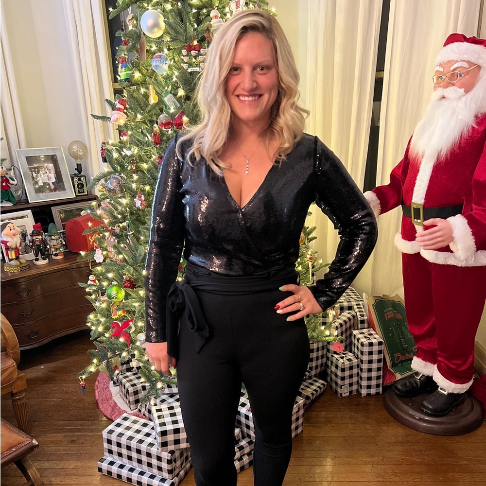 Boutique Sequin Bodysuit NWT